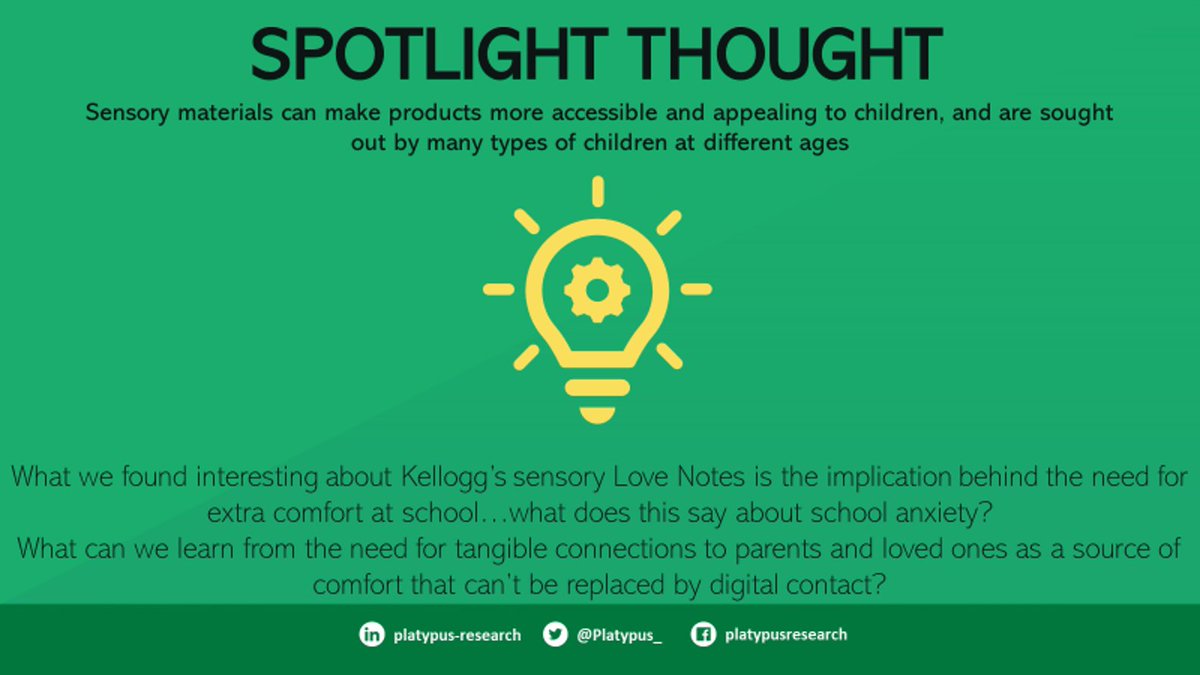This week's Spotlight Thought was inspired by our previous post, and is something we explored in our article about children and sensory experience (accessible here: tiny.cc/qw9wjz)