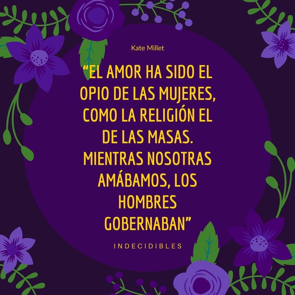 indecidibles's tweet photo. El amor ha sido nuestro opio durante años, nosotras amábamos y ellos gobernaban.
#quoteoftheday #quote #frasesequotes #feminista #feminist #feminismo #juntassomosmasfuertes #sevaacaer #sevaacaer💚 #sororidad #sororitysisters #hermanas #mujeres #mujeresvalientes https://t.co/FnCOIHdamO
