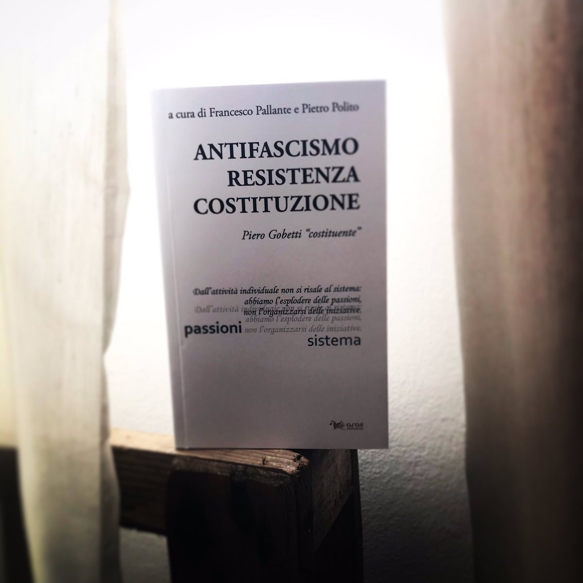 Oggi in libreria.

#costituzione #antifascismo #resistenza #PieroGobetti #aras