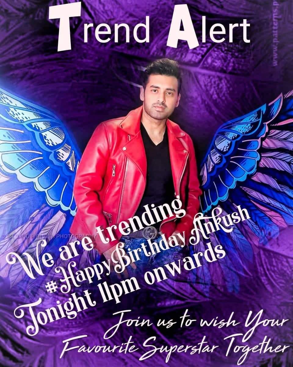 @AnkushLoveUAll we are trending #HappyBirthdayAnkush tonight 11pm onwards. Join us to wish our favorite superstar!