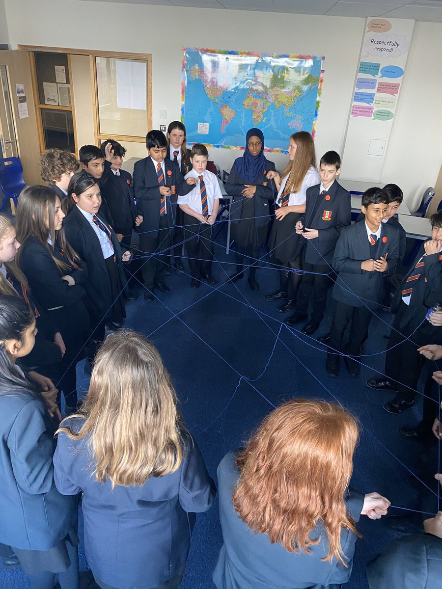 NorthwoodSCH's tweet photo. Year 12 have been taking Year 7 PSHCE lessons for the past 5 weeks, working on a Peer Education Project led by the Mental Health Foundation.
Here you can see some images of year 7 working on a 'Web of Relationships'.
#MentalHealthMatters #Peer2PeerTeaching #Year12 #Year7 https://t.co/u8naSyw99h