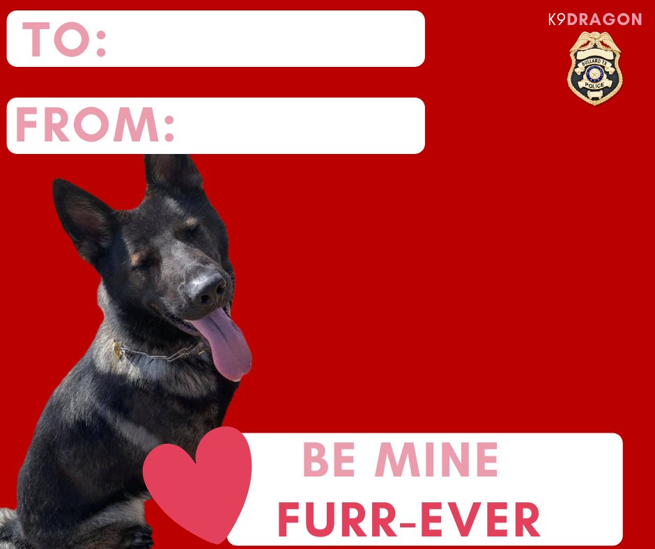 CityofBullard's tweet photo. Still looking for a Valentine's Day card for your special someone? Bullard Police Department has a few for you to choose from. #ValentinesDay https://t.co/7bqO5TKbjF