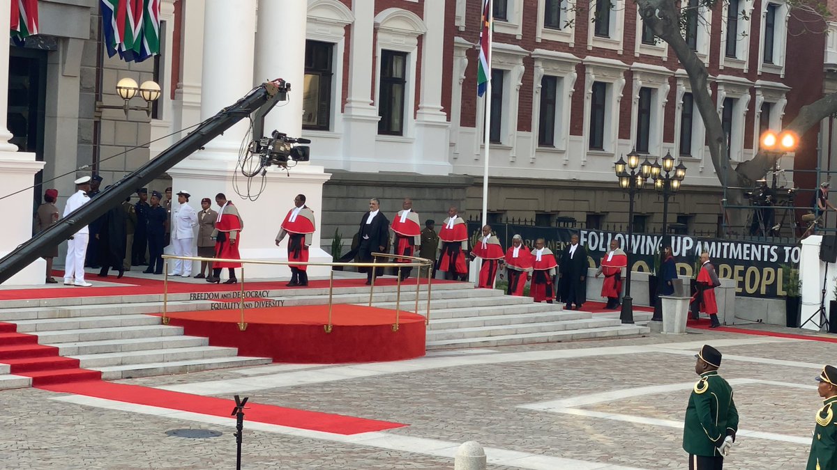#SONA2020 The Judges are now going into the National Assembly Chambers for the State of the Nation Address. #sabcnews