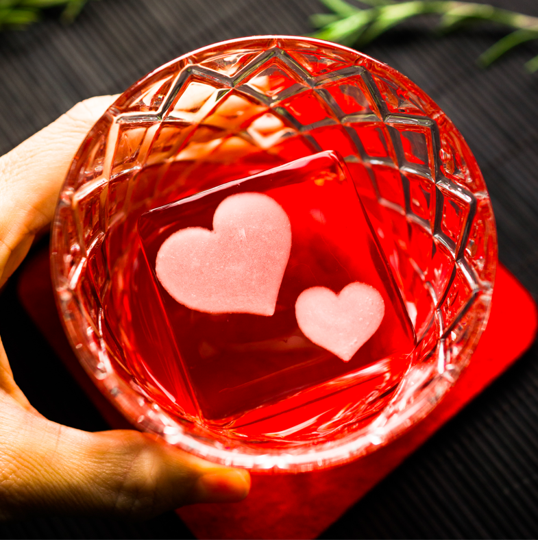 Sharing the Love!💕 ​​#IceModern #LogoCubes #Cocktailice #perfectice #heart #Ice #nycbars
