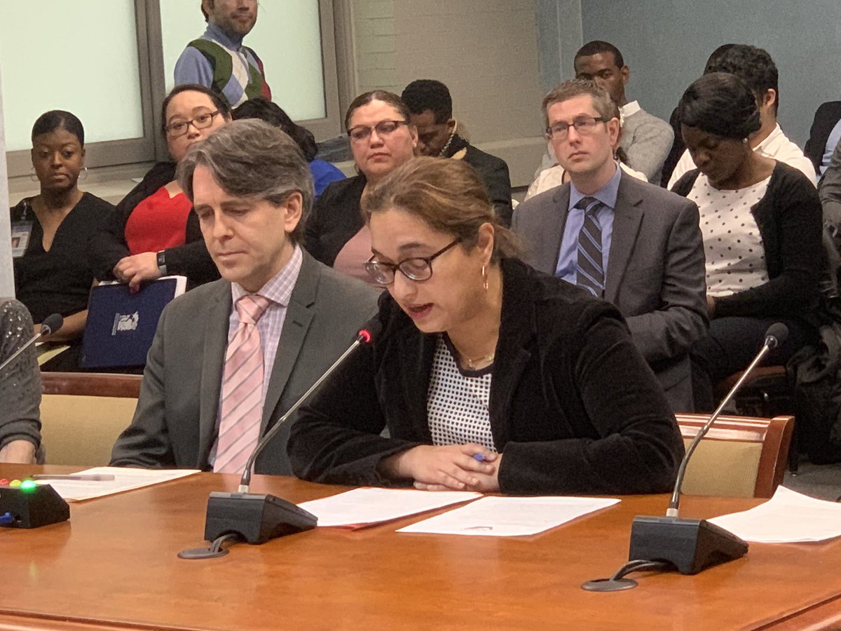 OLADCGov's tweet photo. David Stieb, Dir of Language Access & Irfana Anwer, Pro Bono Managing Attorney at @AyudaDC are testifying @GovOperationsDC @CMBrandonTodd about how @MayorBowser's #IJLS Program supports legal partners communicate w/ their clients in Spanish & reuniting families in #DC. #FairShot https://t.co/D2xontKJXN