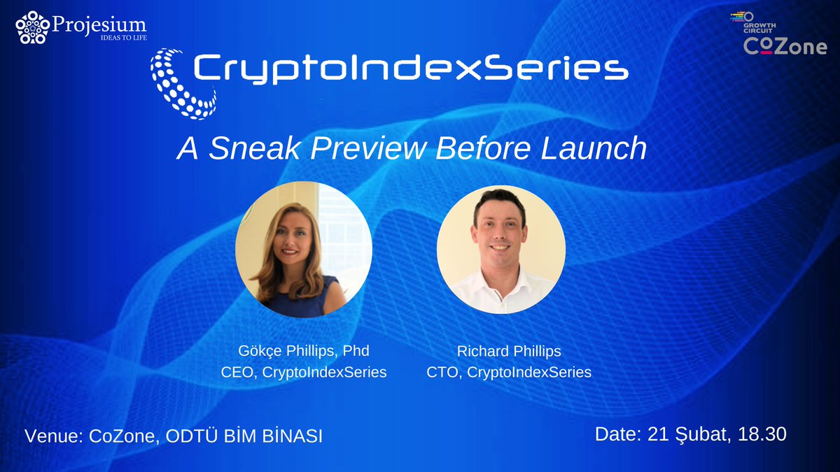 We are ready to introduce our beta version. A Sneak Preview Before Launch will be held on 21th of Februrary at Co-Zone in METU Information Innovation Centre.

You can find more information and you can register the event below link;

meetup.com/tr-TR/Blockcha…

<a href="/cryptoindexs/">CryptoIndexSeries</a> #bitcoin