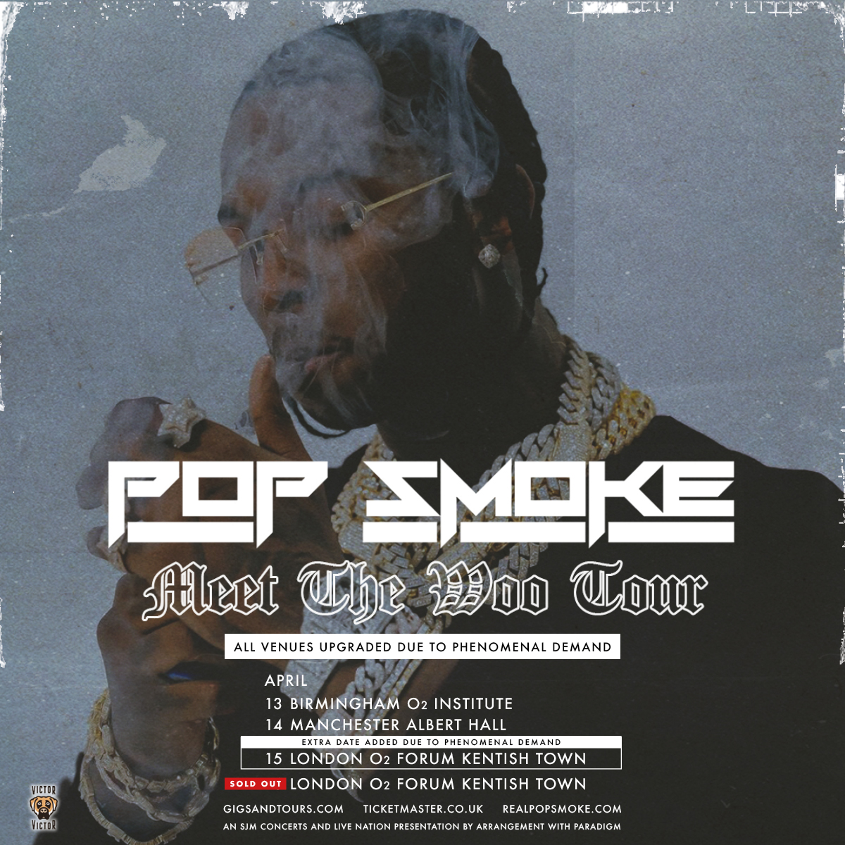 Due to HUGE demand, all of the venues for @POPSMOKE10's UK shows have been upgraded! 🔥 Tickets on sale Friday at 10am: gigst.rs/PopSTW