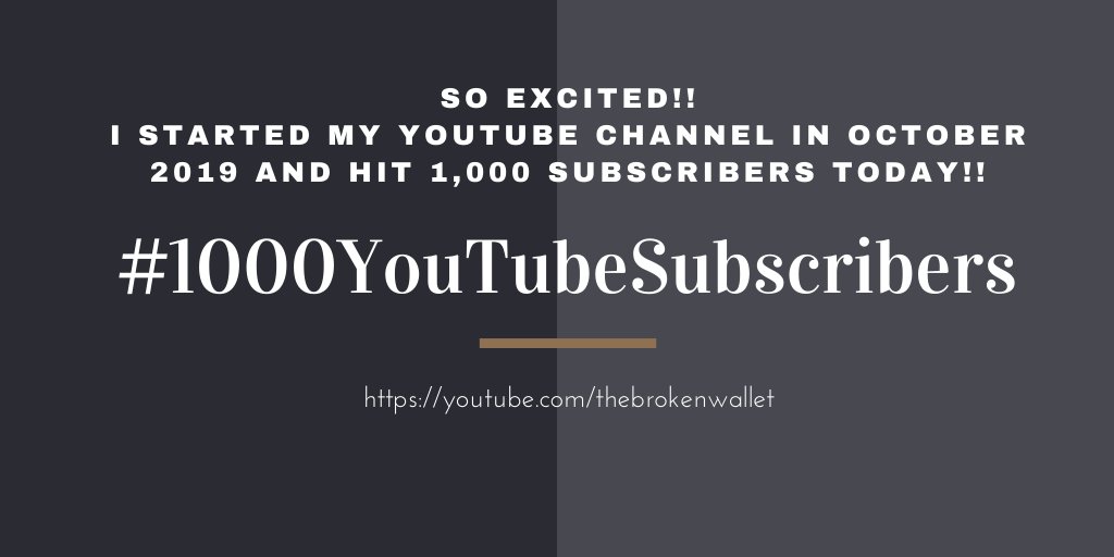 I had a goal of hitting 1,000 by the end of 2020, but it happened sooner!! #money #personalfinance #moneysavingtips #frugalliving #1000youtubesubscribers #moneytips #moneygoals