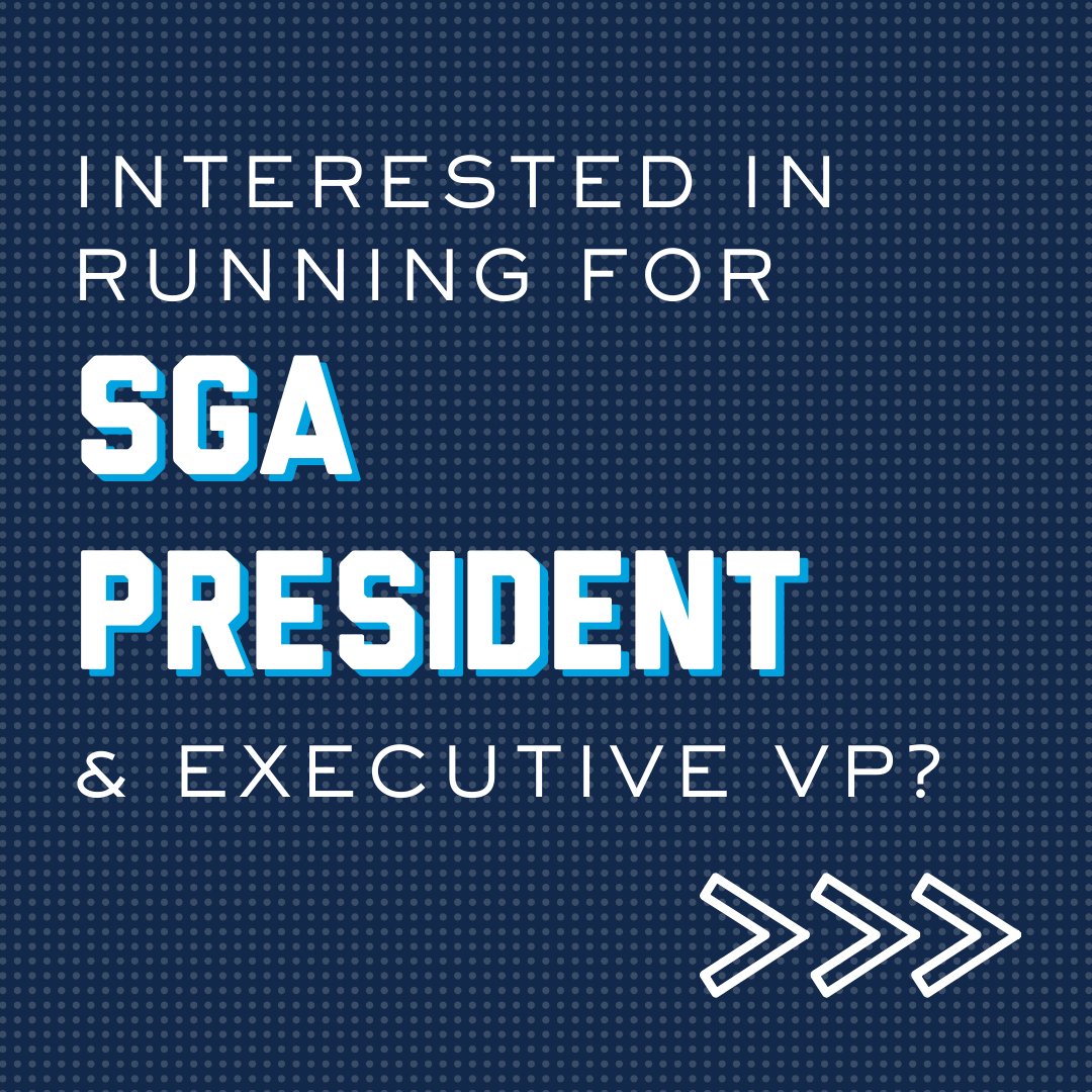 ButlerSGA's tweet image. 🔔 SGA President and Executive Vice President applications are NOW OPEN! Visit Butler Engage to apply by Thursday, February 20th. Election day is Tuesday, March 3rd!