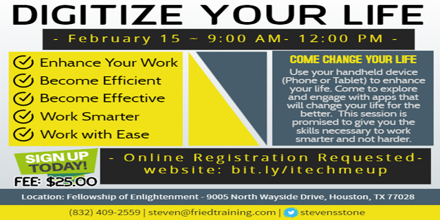 StevenSStone's tweet photo. Join me the #TechTips&amp;Training presented by me the TechGuru. https://t.co/BJSfwMkP5m