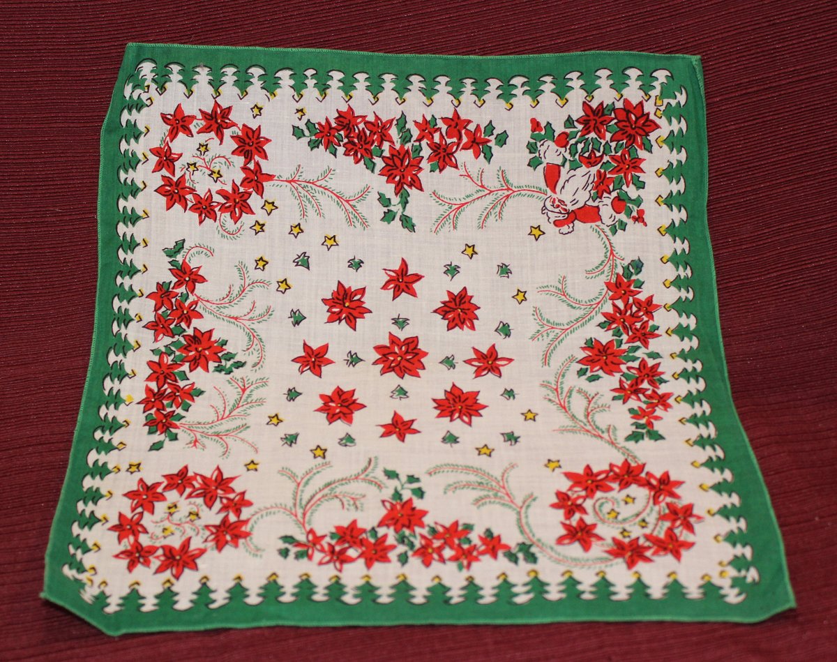quilts_more's tweet photo. Hankie, Vintage, Handkerchief, Poinsettias, Flowers, Floral, Christmas, Star, Tree, Red, Green, Gold, Yellow, White, XMas, Rolled Edge Linen https://t.co/8mw2ldCQCR #ImagineQuiltsAndMore #Etsy #RetroLadies https://t.co/Mc8oOJHpW9
