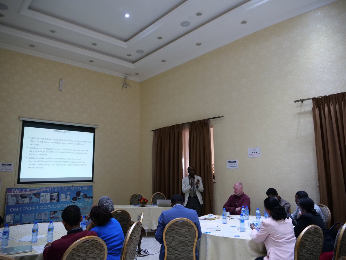 IRC_Ethiopia's tweet photo. National #SanitationMarketing Multi Stakeholder Platform meeting was held at Capital Hotel. 
#FMOH incollaboration with #USAIDTWASH  has successfully organised the meeting and launched the national sanitation marketing guideline revision. #IRCWASH #PSI https://t.co/LUQWBQiiFI