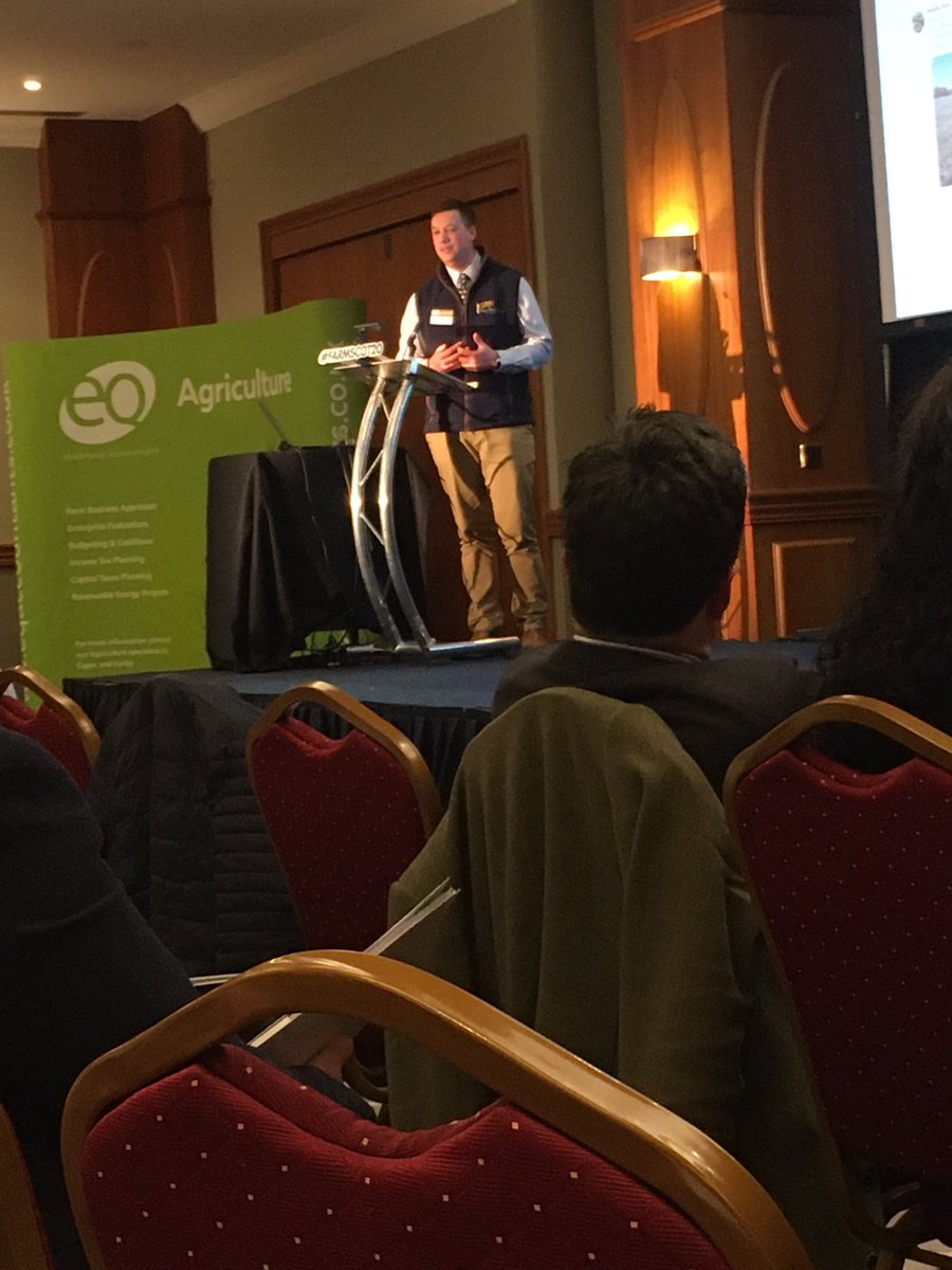 LantraScotland's tweet photo. Simon Haley gave a fascinating insight into adding value to farming in a digital world & how agriculture needs to use digital to tell a positive story. 90% of people use the internet everyday @halo42 @FarmScotConf #farmscot20 @NFUStweets https://t.co/aIvd83nmRY