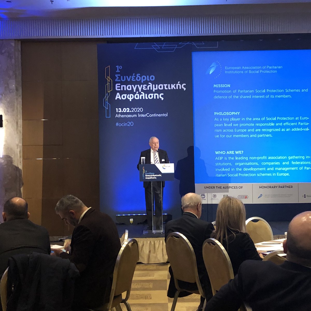 EU_AEIP's tweet photo. @EU_AEIP’s Secretsry General Bruno Gabellieri presenting the challenges and opportunities for IORPs across Europe at #OCIN20 #pensions #IORPs https://t.co/LGX6ABf4A7