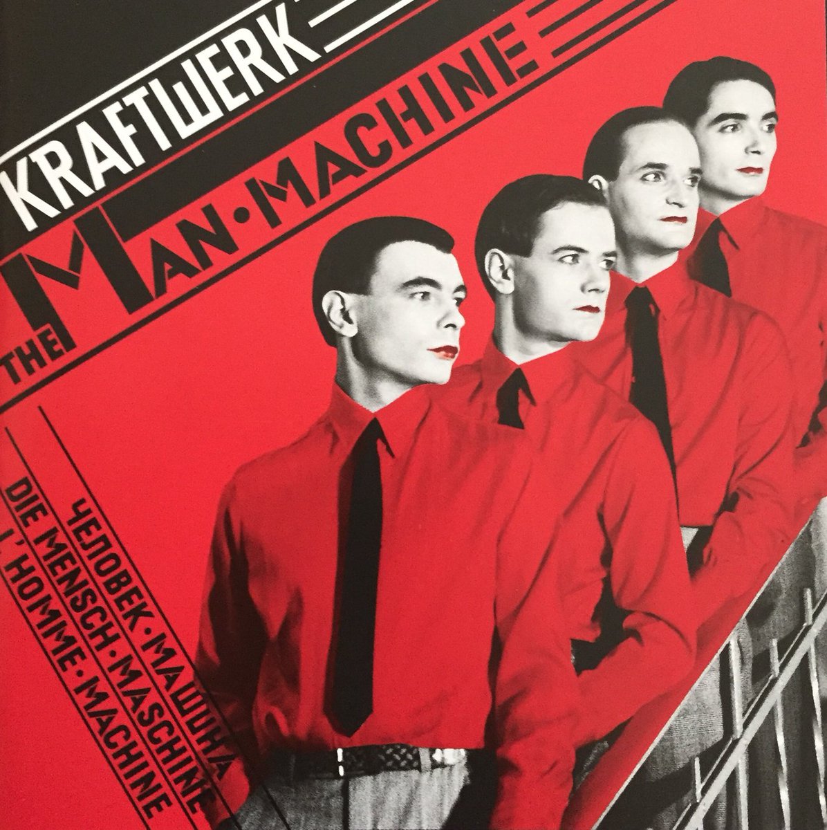  #everyalbumIown The Man Machine. Kraftwerk. 1978.Top 3 tunes: Spacelab, The Model, Neon LightsYou can skip: nothing, there's only 6 tracksRating: 10/10So gloriously late 1970s sci-fi, I can picture the Mat Irvine spaceships. Neon Lights is magical. Kraftwerk's best!