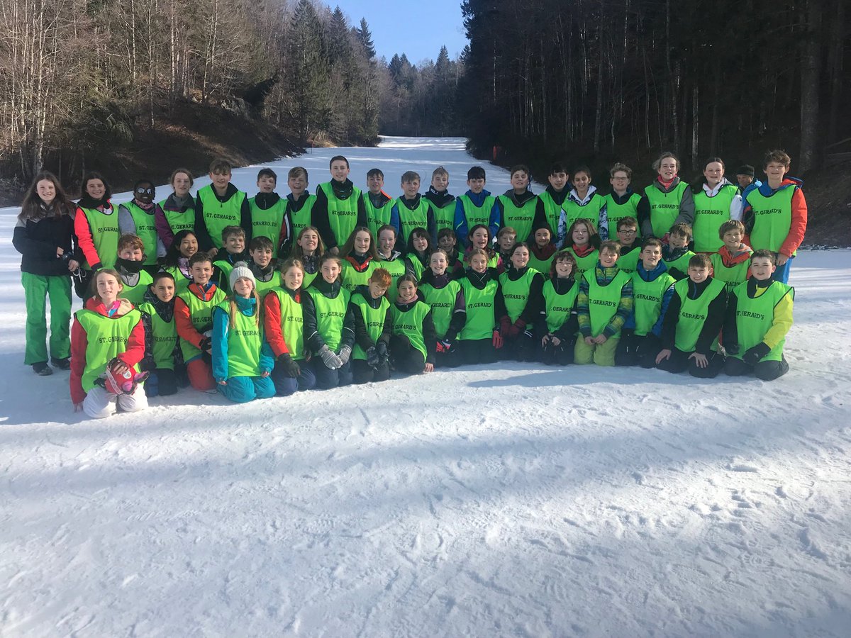 Last day on the slopes after a great holiday with our Std 6 boys and girls.