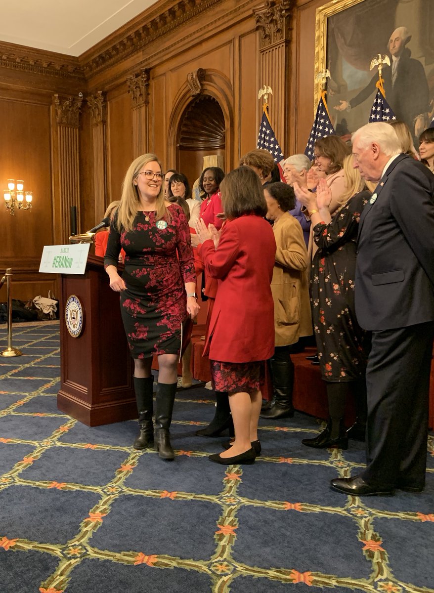 Today the US House of Representatives will vote on #HJRes79 to remove the arbitrary deadline on the Equal Rights Amendment. Debate will begin around 9 am with the vote will around 10:30. Virginia's <a href="/RepWexton/">Rep. Jennifer Wexton</a> will preside over debate and vote. Watch here: live.house.gov