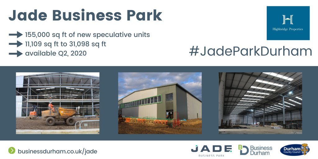 Business Durham (@_businessdurham) on Twitter photo Join Fortune 500 Sumitomo Electric Wiring Systems <a href="/JadeParkDurham/">Jade Business Park</a> – phase 1 complete Q2 2020:
👉seven industrial units 11,109 to 31,098 sq ft
👉business rates free for up to 5 years
👉excellent connectivity close to A19
Find out more 👉 bit.ly/2JRyHWt #JadeParkDurham Join Fortune 500 Sumitomo Electric Wiring Systems <a href="/JadeParkDurham/">Jade Business Park</a> – phase 1 complete Q2 2020:
👉seven industrial units 11,109 to 31,098 sq ft
👉business rates free for up to 5 years
👉excellent connectivity close to A19
Find out more 👉 bit.ly/2JRyHWt #JadeParkDurham