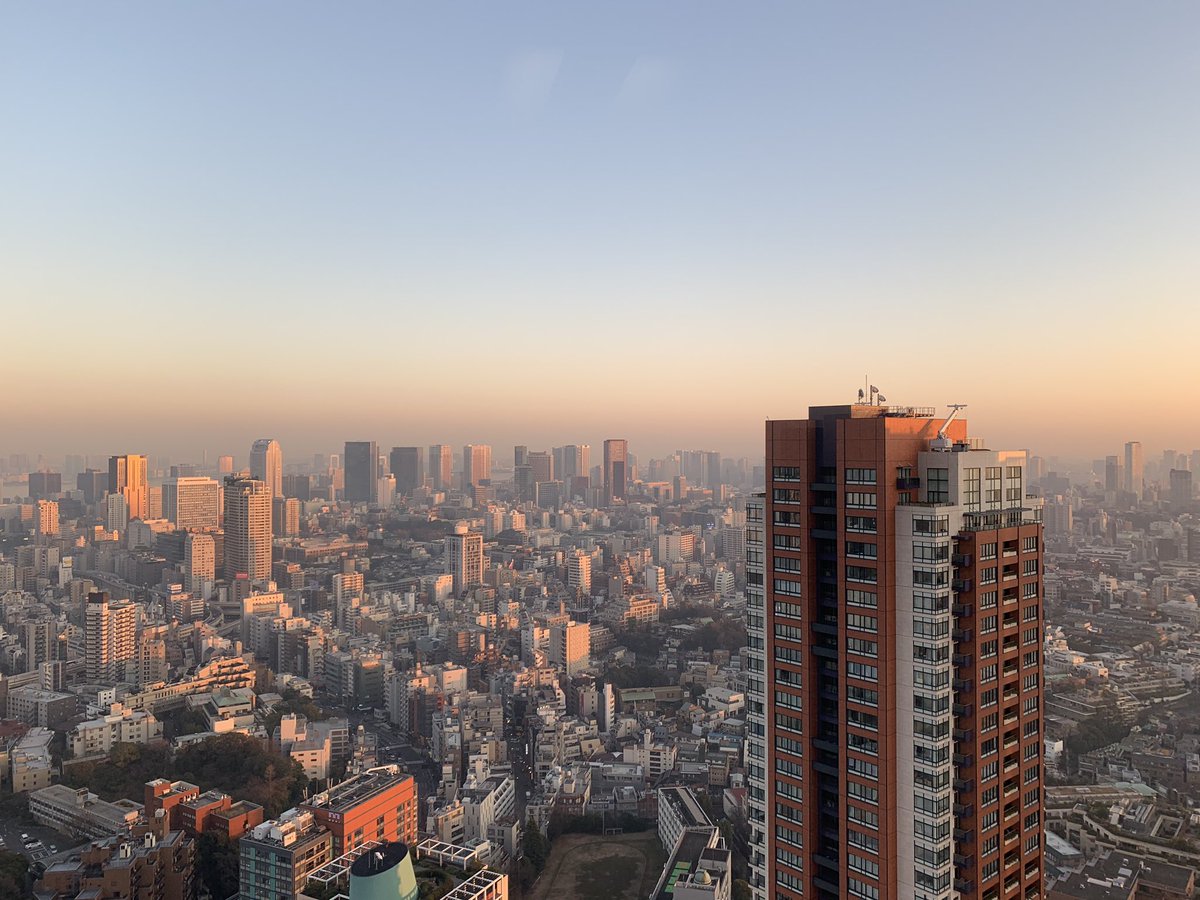 vertigo's tweet image. Tokyo at dusk from Roppongi Hills.