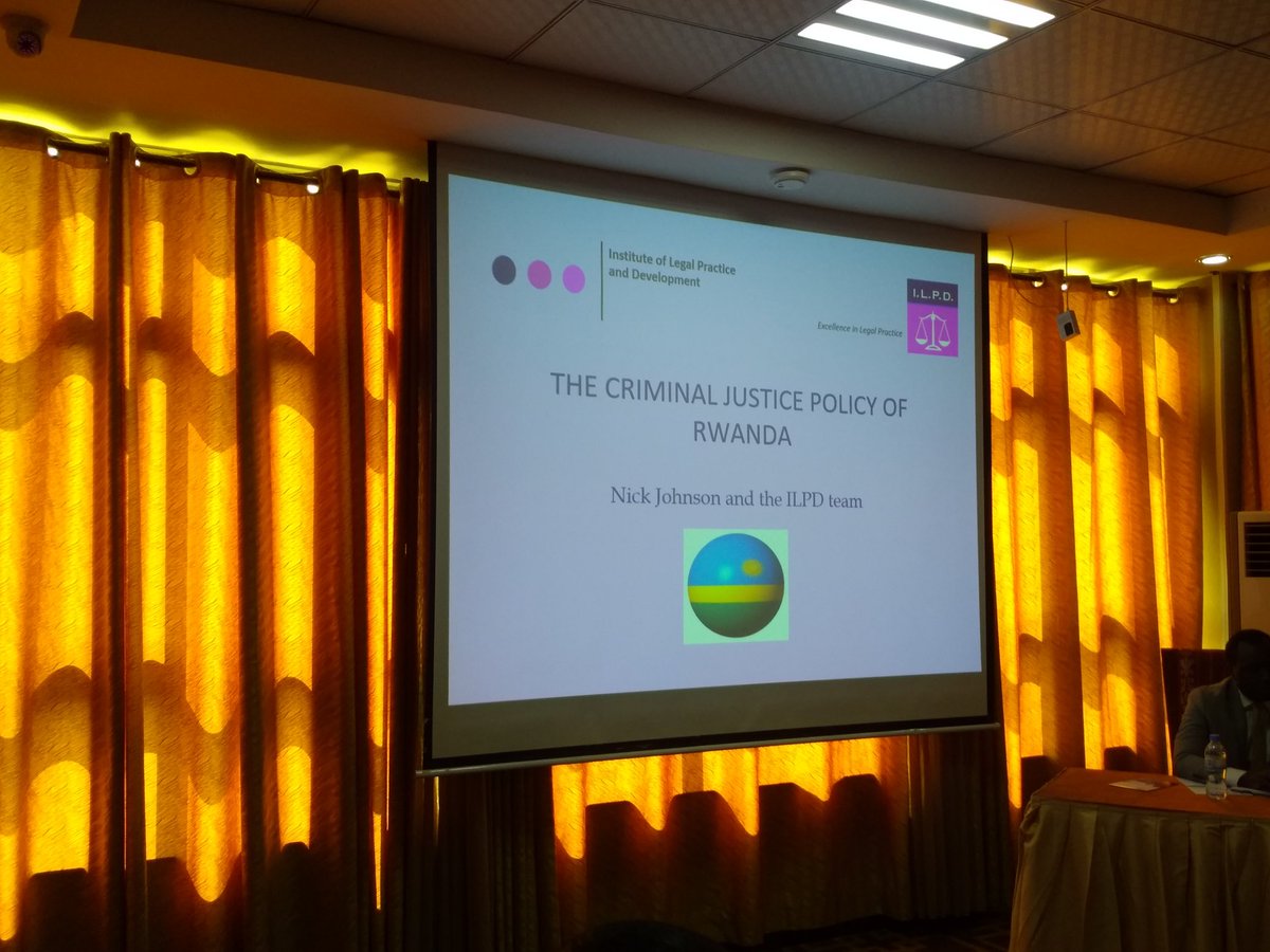 Happening now: various <a href="/JusticeSectorRw/">Justice Sector</a> partners and leaders meet in a  consultative meeting to exchange on the 2nd draft of Criminal Justice Policy of #Rwanda being developed  by <a href="/LegalPracticeRW/">ILPD</a> team of consultants.