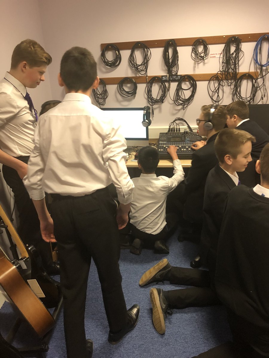 PurpleWhs's tweet photo. Our purple radio team working on our next broadcast. The team got together today to celebrate world radio radio #worldradioday #newbroadcasts https://t.co/viQOMdillZ