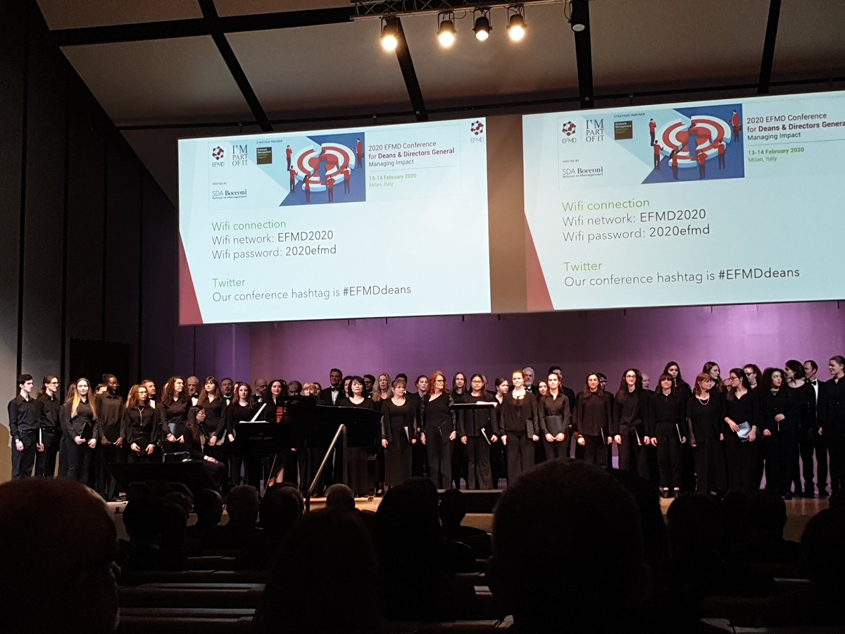 What an opening! #efmddeans at Bocconi in Milan!
