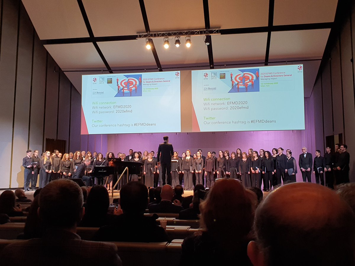Musical opening of the #EFMDdeans conference: just great!