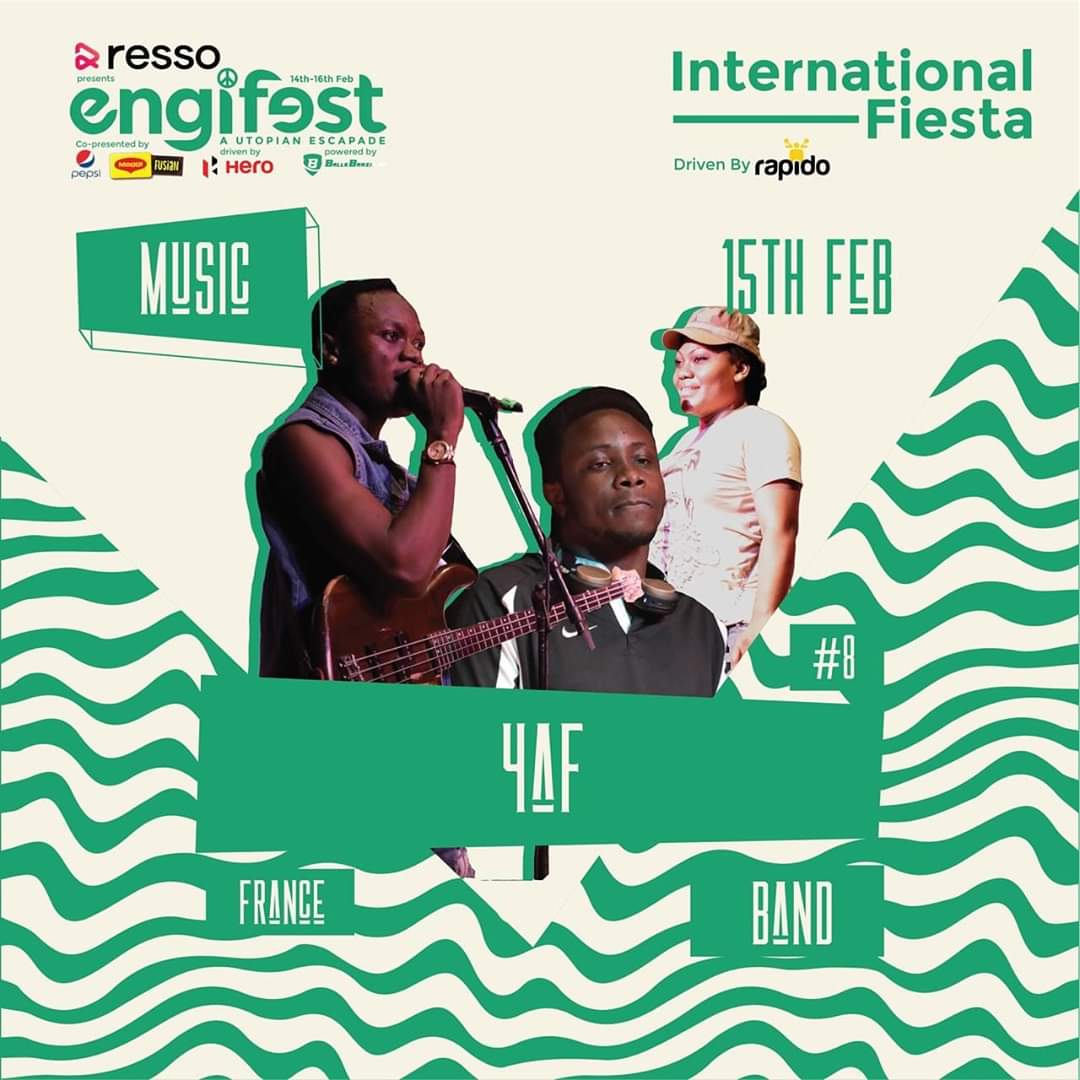 EngifestDtu's tweet photo. Now, we present to you the 8th Performance of the International Fiesta of the Engifest'20, we have with us the 4AF Band! The 4AF is a band compromised of 4 Congolese musicians based in Delhi. The members of the band are multi-instrumentalists as well as Computer Science Engineers https://t.co/PWzg5FAUGL