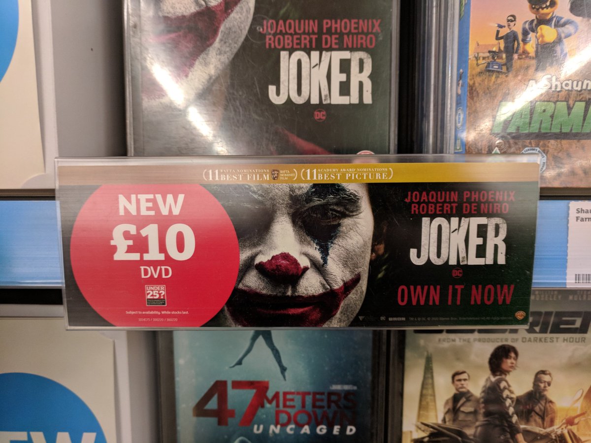 eXPD8_fm's tweet photo. We're proud to be supporting the #WarnerBros release #Joker  😎Check out how we got on setting up POS in-store!  #FieldMerchandising https://t.co/DtRumcvE4r