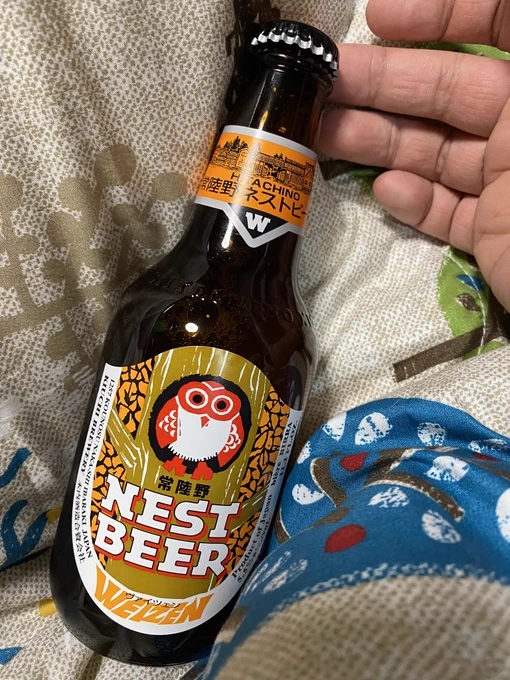 茨城県の常陸野ネストビールのヴァイツェン昨日も飲んでたな(白目) 