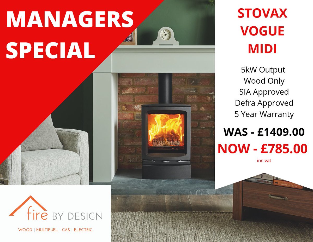 fire_bydesign's tweet image. LAST ONE REMAINING - Call now to secure for your installation! 
.
#stovax #clearance #special