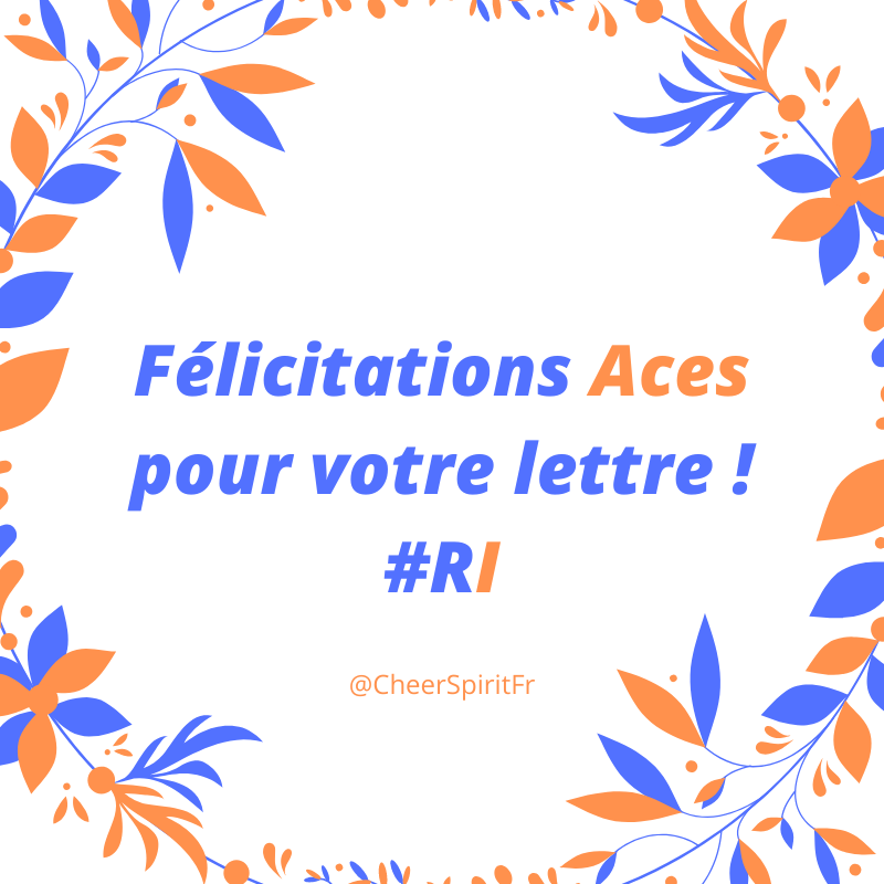 CheerSpiritFr's tweet photo. Une deuxième lettre totalement méritée pour #Aces de #ParisCheer ! #cheerleadingfr #cheerspirit #cheerleading #cheerleaders #team #family #smallcoed #level5 #teamworlds #letters #RI #cheernews #france #CheerNetflix #goals #workhard #WHF https://t.co/fKk8vI9dqu