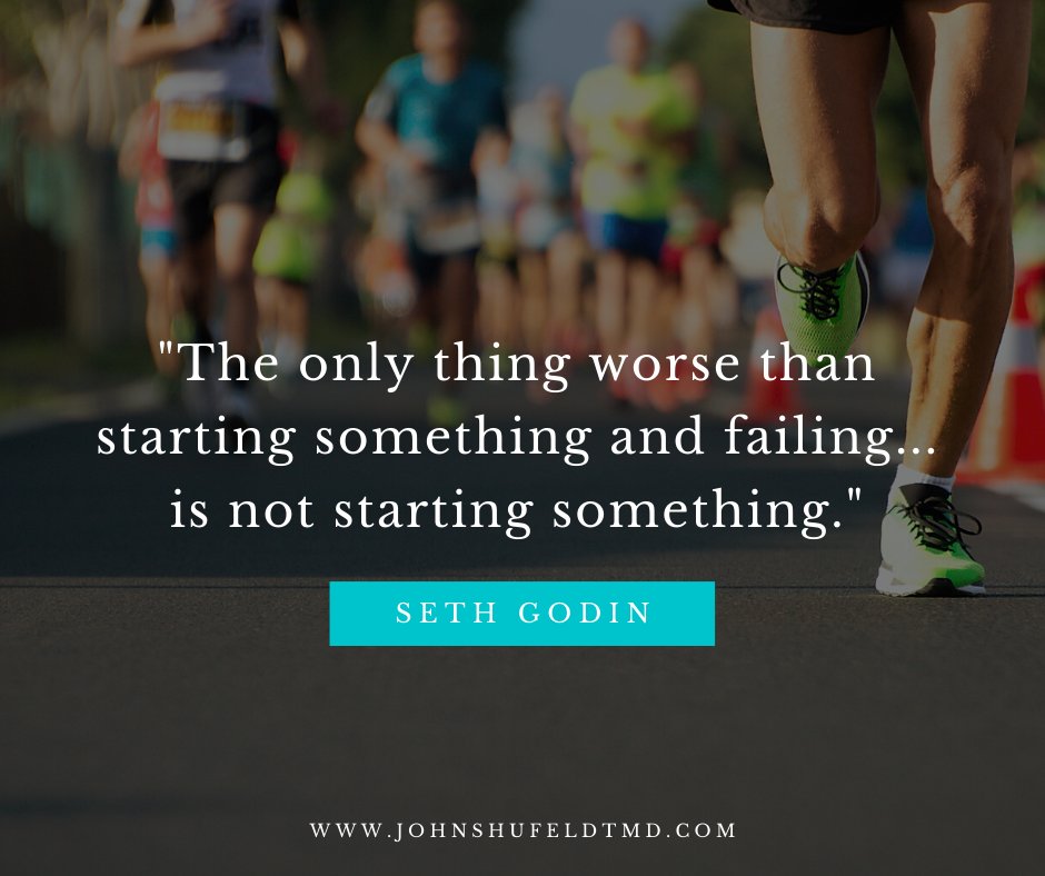 JohnShufeldtMD's tweet photo. "The only thing worse than starting something and failing... is not starting something." - Seth Godin

#dontletfearstopyou #sethgodin #quotestoliveby #dailyquote #failure #itsokaytofail #learnfromfailure #failurequote #failurequotes #juststart #startabusiness #businesscoach https://t.co/uzIARrMvV2