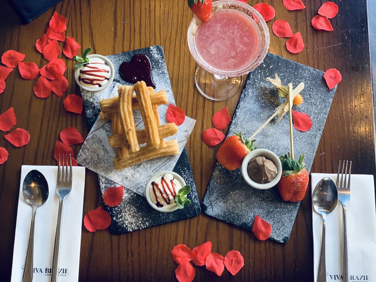 Our Valentine’s Day specials❤️
Indulge in our Churros Con Chocolate to share with your special one and try our Beijo De Amor Valentine’s Day cocktail 🥰😍