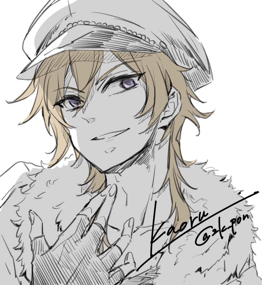 五條さん(呪術廻戦)@ssb_fabledworld
羽風薫(あんスタ)@shakishakiyasai
笠松先輩(黒バス)@kisagi_hajime
安倍蒼世(曇天に笑う)@ssb_fabledworld