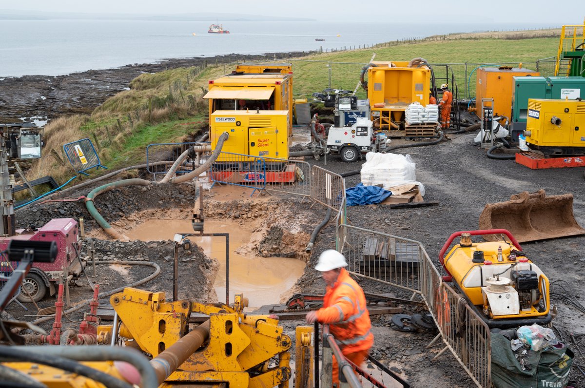 PrimeHorizontal's tweet photo. Dunnet Bay Outfall, Scotland, U.K. #ParaTrackGyroModule
Entry Coil: 345 m
Water Blind -> Outfall Exit: 375 m
Tracking: Gyro Module
Technique: River Crossing
Entry Elevation: +8.97m
Deepest Point: -55.14m
P2 Guidance coil =>347m, =>Exit (724.17m) with P2 Probe & #Gyro shots. https://t.co/y6auvTGh7U