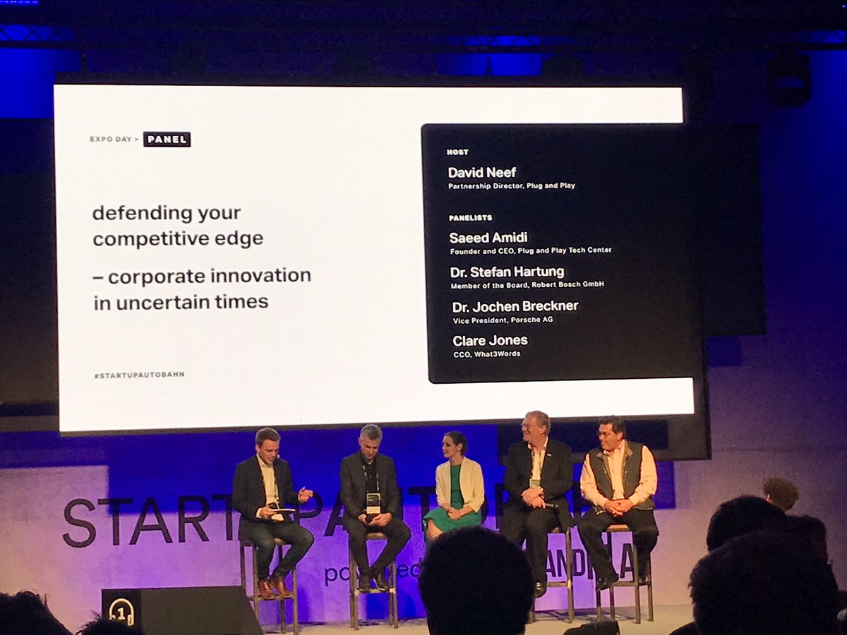 #startupautobahn welcomes  <a href="/RobertBoschGmbH/">Robert Bosch GmbH</a> - Stefan Hartung announcing the new partnership #dabei #letspowerhigherperformance looking forward to work together in this great ecosystem