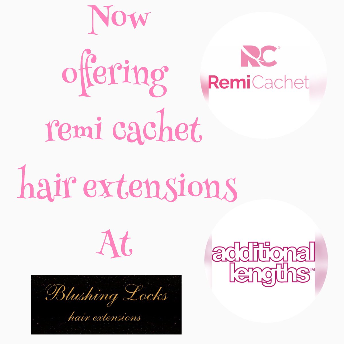 blushinglocks's tweet image. Now offering @RemiCachet hair extensions at @blushinglocks