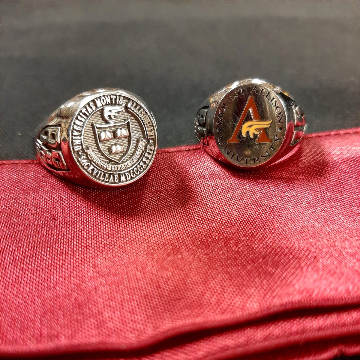 BookstoreMta's tweet photo. It's Ring Days! Jostens is on Campus today and tomorrow for all your grad ring needs, from 10 am to 3.30 pm. They are located on the first floor of the Wallace McCain Student Centre. #mountiepride https://t.co/2ApwcvStxb