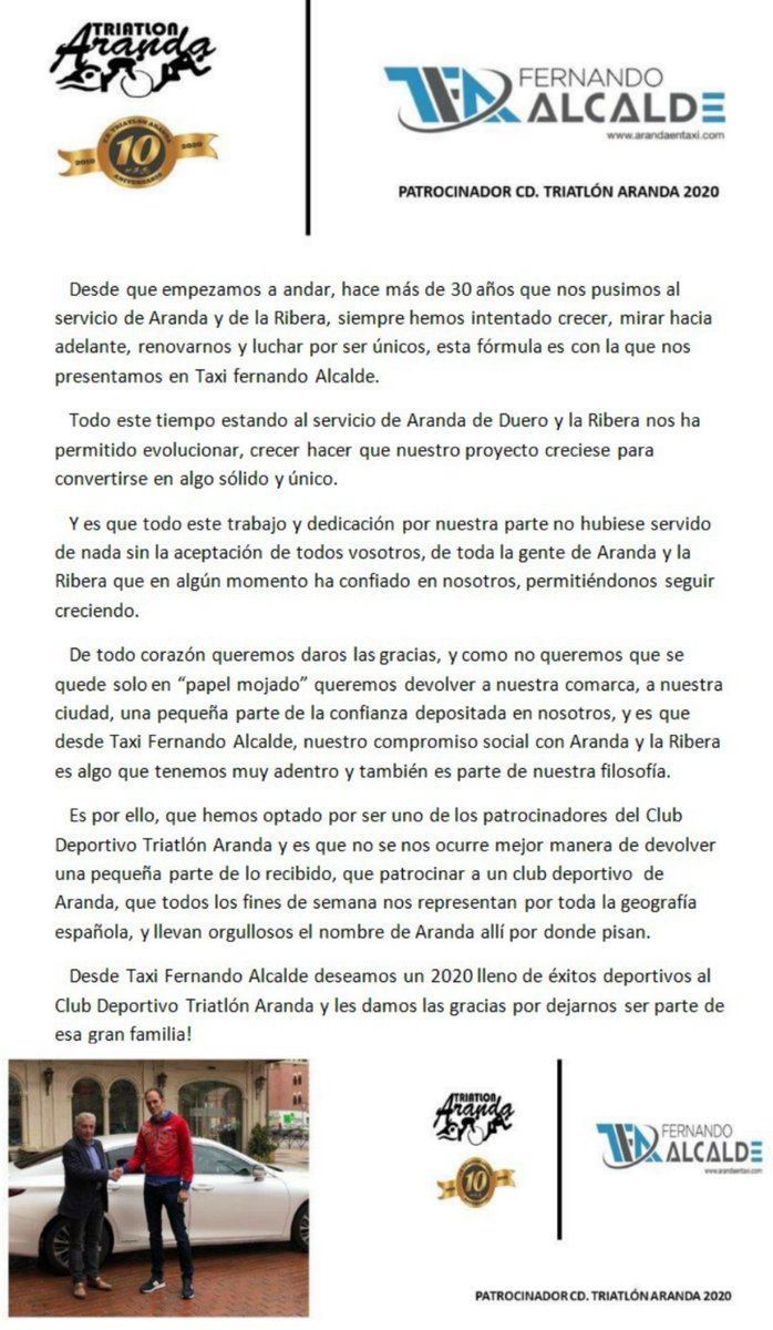 Taxi Fernando Alcalde (@arandaentaxi) on Twitter photo 