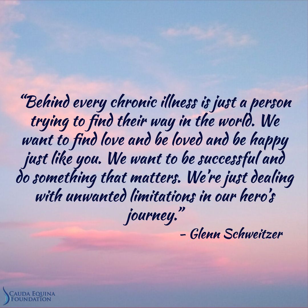 We want the same things everyone else does, but we just have a few extra added challenges making it more difficult along the way. 

#CES #CEF #CESWarrior #CaudaEquinaSyndrome #CaudaEquinaFoundation #ChronicPain