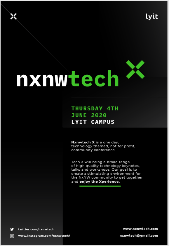 nxnwtech's tweet photo. Sitting in this weekend with Storm Dennis approaching? Take the time to submit a talk proposal! https://t.co/TzR4AZzZEX has gone live and CFP now open for tech talks at the inaugural nxnwtech X conference. Please share, follow and retweet via @nxnwtech
  #nxnwtech #stormdennis https://t.co/t7GrzUvtrB
