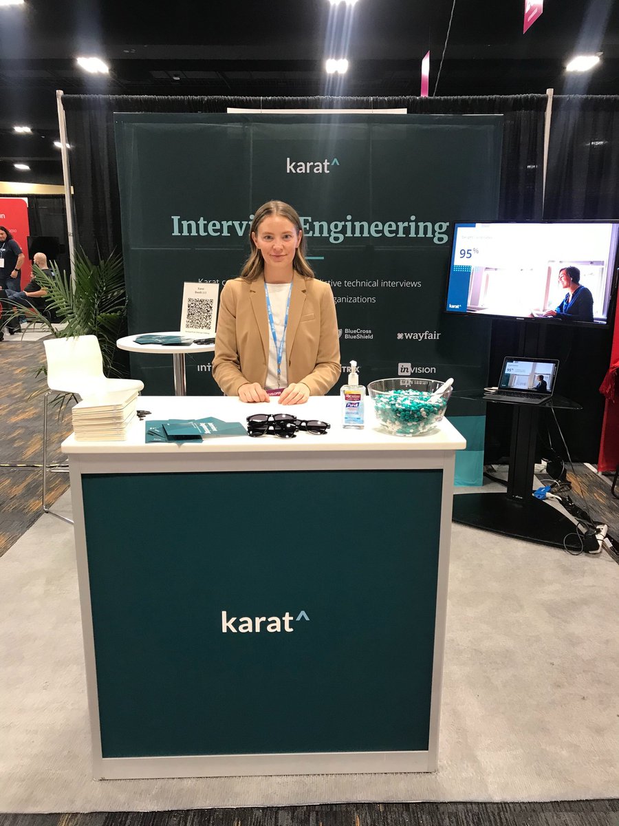 Karat (@karat) on Twitter photo #DeveloperWeek - come by booth 113 to learn how #InterviewEngineering can help close your technical interview gap (or to score some shades and Purell your conference hands) #DeveloperWeek - come by booth 113 to learn how #InterviewEngineering can help close your technical interview gap (or to score some shades and Purell your conference hands)