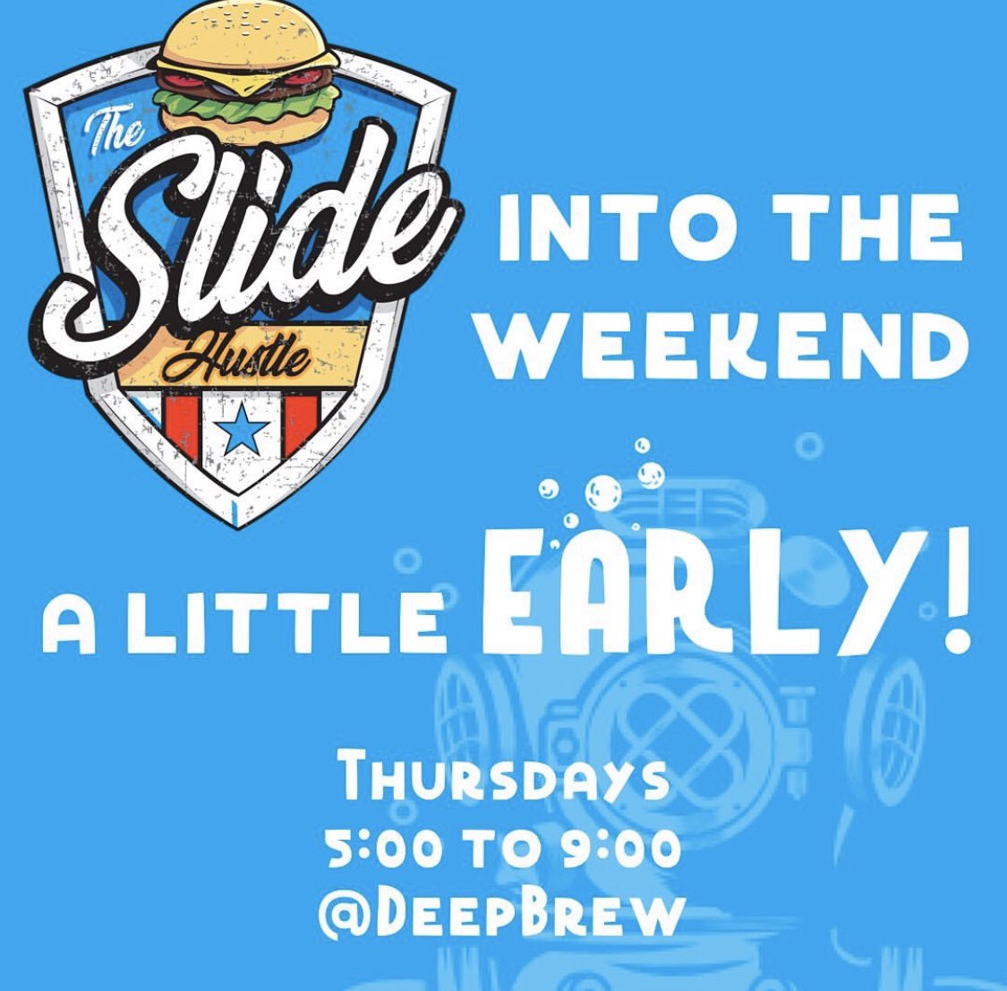 The Slide Hustle (@TheSlideHustle) on Twitter photo 13/02/2020 14:33:43 It’s Thursday. Today we highlight our Beef sliders and amazing Cubans. Join us @DeepBrew (2525 Cathay ct) 5p-9p. It’s Thursday. Today we highlight our Beef sliders and amazing Cubans. Join us @DeepBrew (2525 Cathay ct) 5p-9p.