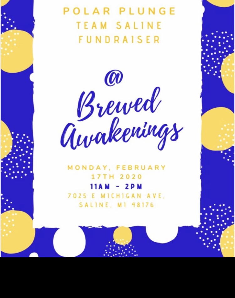 Two more things we love: <a href="/BAwakenings/">Brewed Awakenings</a> and <a href="/SpOlympicsMI/">Special Olympics MI</a> !!  Come out to Brewed Awakenings and support Team Saline's Polar Plunge for Special Olympics on Monday, Feb 17 from 11:00am-2:00pm. No flyer needed!!