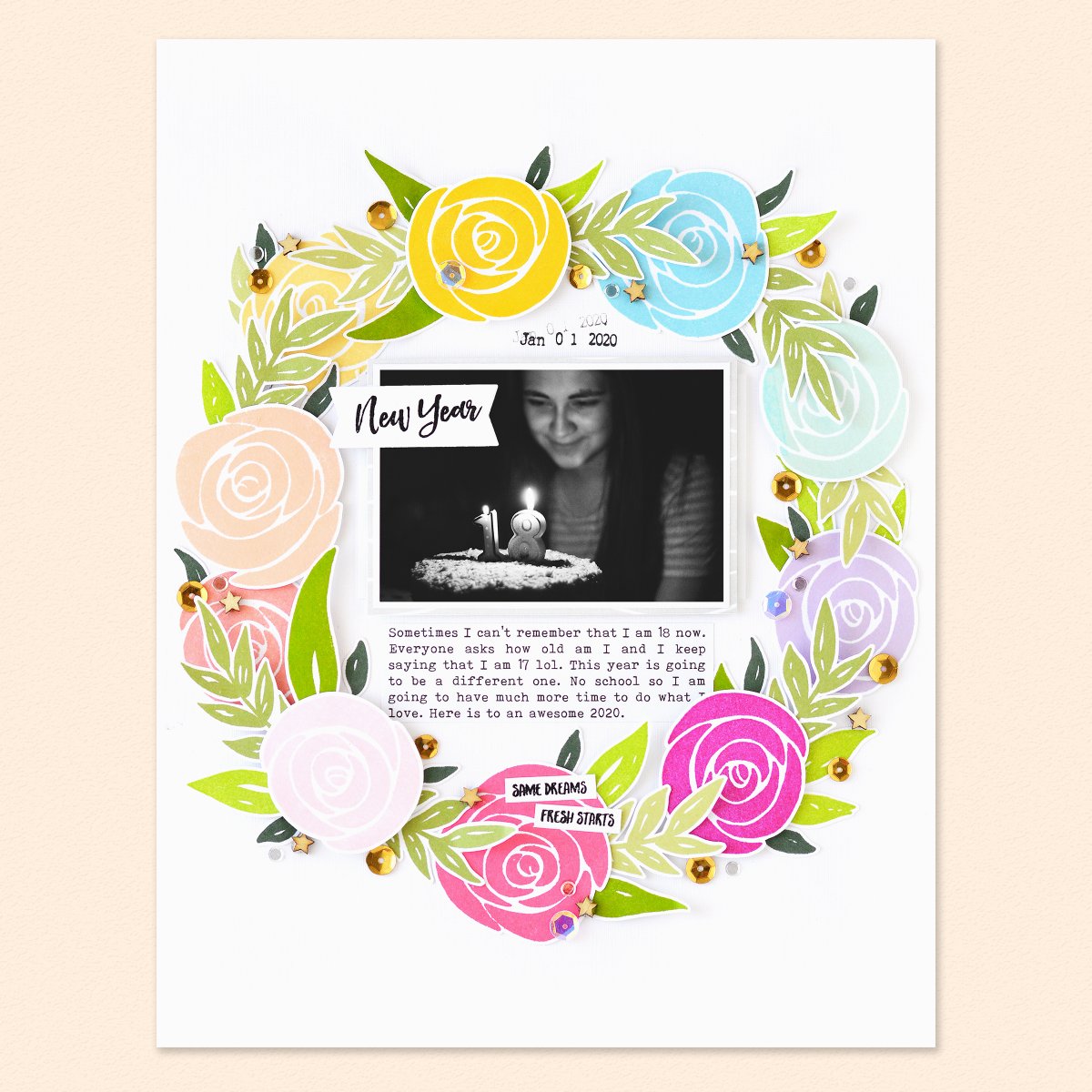 maryampdesign's tweet photo. Guess what? It is RELEASE DAY over at @Altenew and I created this layout using some of the new products to document my 18th birthday! ✨Make sure to stop by my blog to see the other three projects I created and for a chance to enter a fun giveaway. See ya there 😉 https://t.co/RDcGGd1eM6