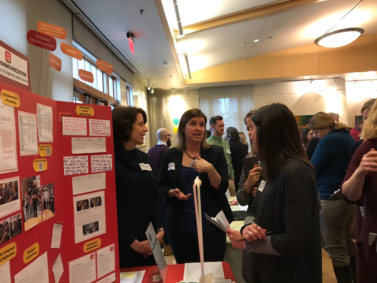 Sarah, Lisa, Evelina, and Megan are sharing their POG Presentation of learning with ELs. Such excitement!  Opportunity, agency, purposeful, authentic communicators! ⁦<a href="/FCPSElemeSOL/">FCPSElemESOL</a>