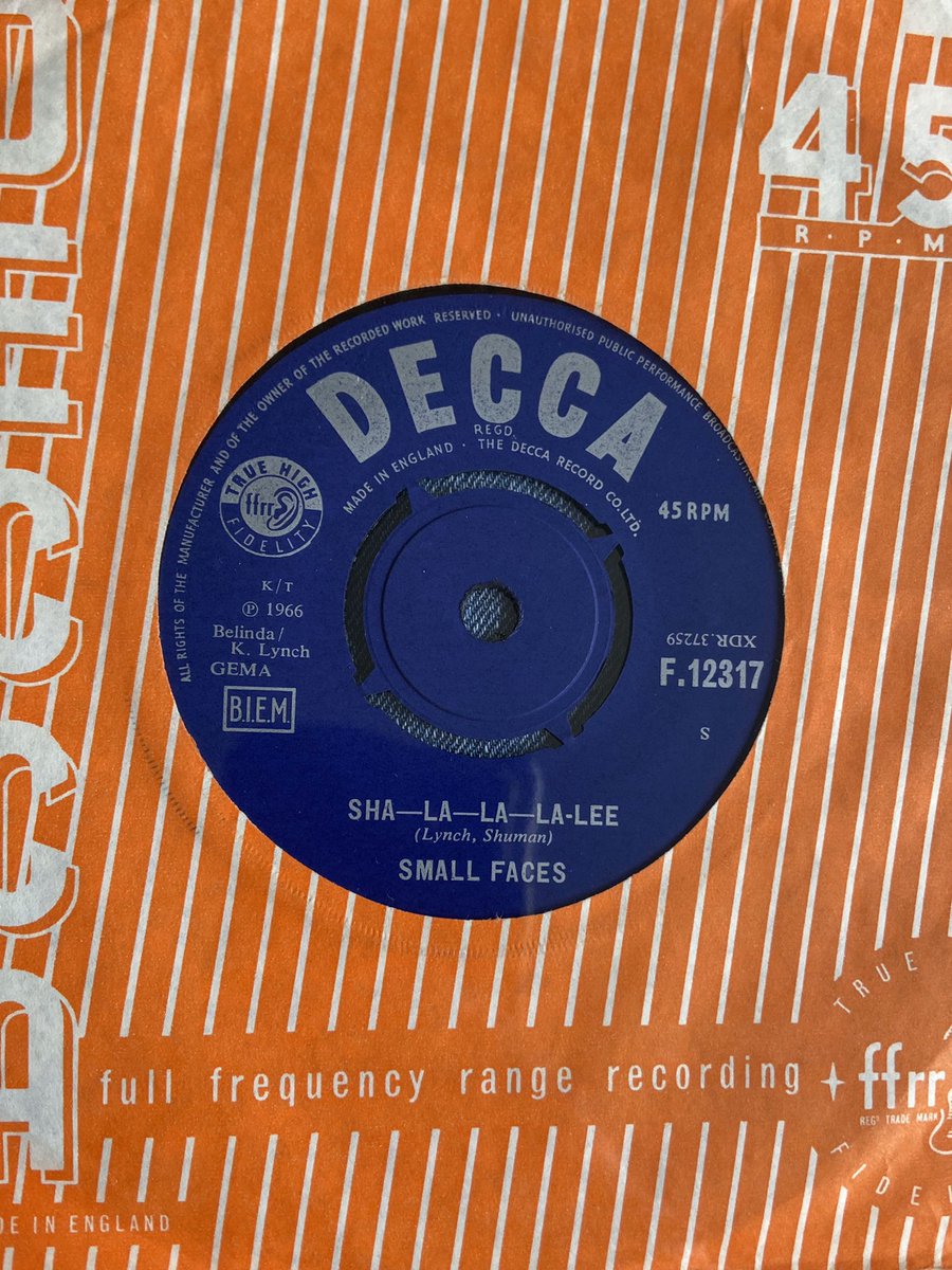 Made in England 🏴󠁧󠁢󠁥󠁮󠁧󠁿 
#SmallFaces

1966
#Decca #vinyl45