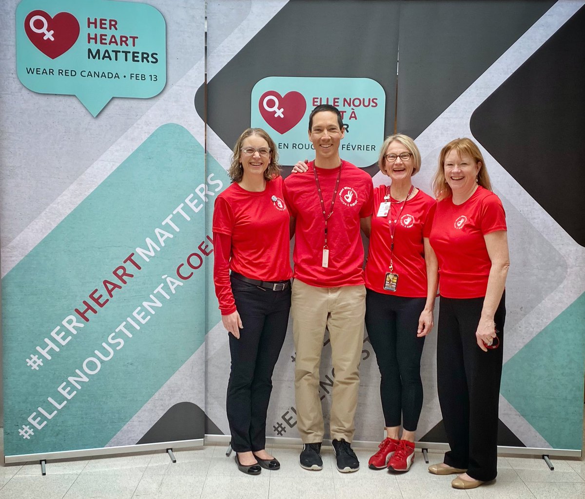 CWHHC's tweet photo. Today is #wearredcanada!!! Take pictures of your red swag and post them with #herheartmatters!!!!  @CWHHAlliance 

#herheartmatters #tlmenrouge #ellenoustientacoeur #wearredcanada https://t.co/Ba33sFSav6