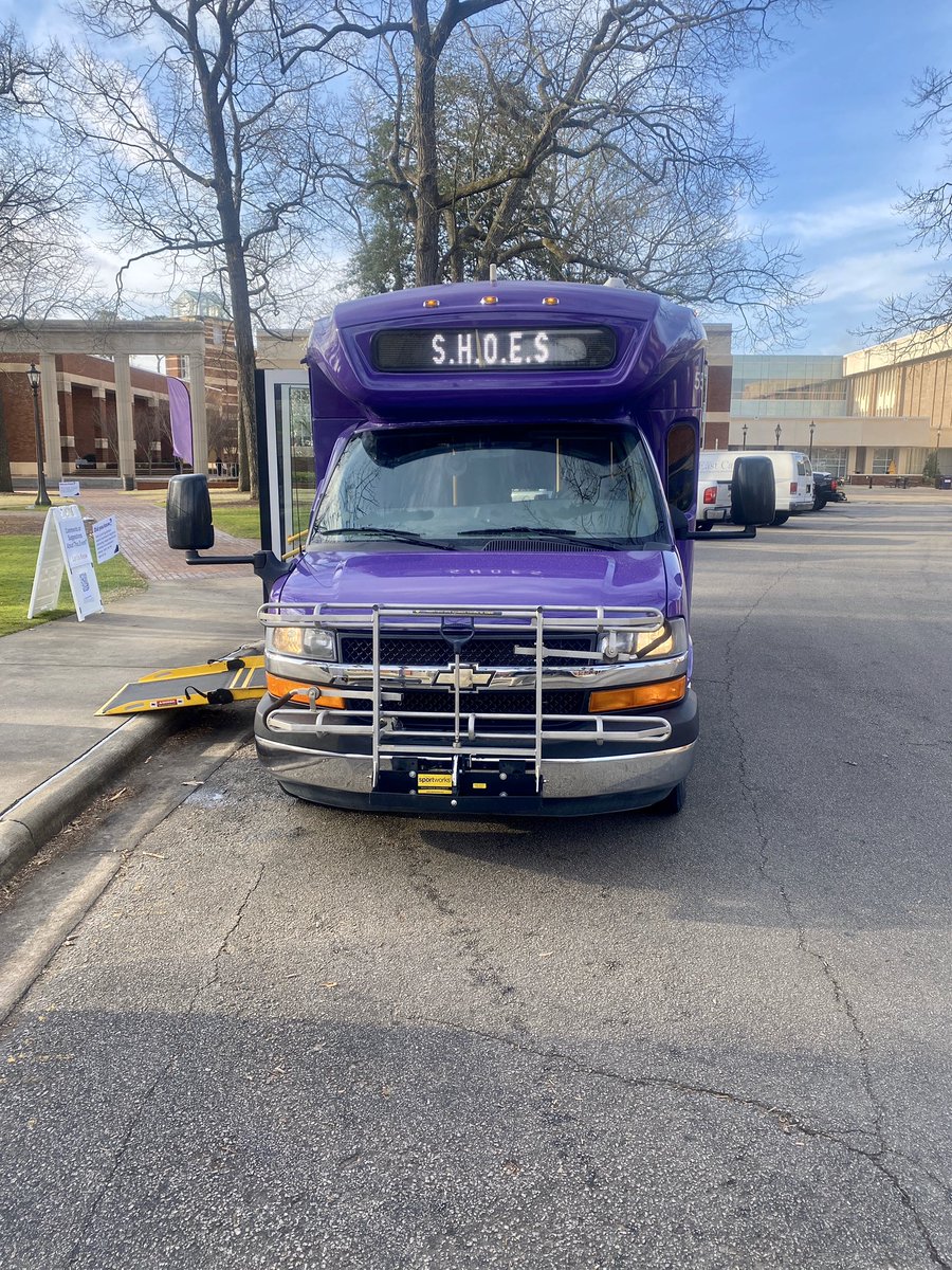 ECUTransit's tweet photo. Happy Thursday!  Today ECU is holding The 5th annual S.H.O.E.S. Project (Students Honoring Others Everyday Struggles) event at the cupola.  This event is organized to raise awareness of mental health issues, educate, and promote positivity &amp; encouragement. #ECUShoes #ECUBus https://t.co/NhiCxRnvVW